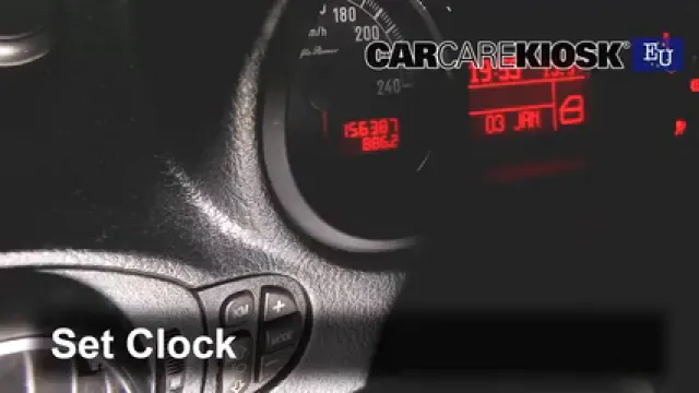 2007 Alfa Romeo 147 T.Spark 1.4L 4 Cyl. Horloge Régler l'horloge